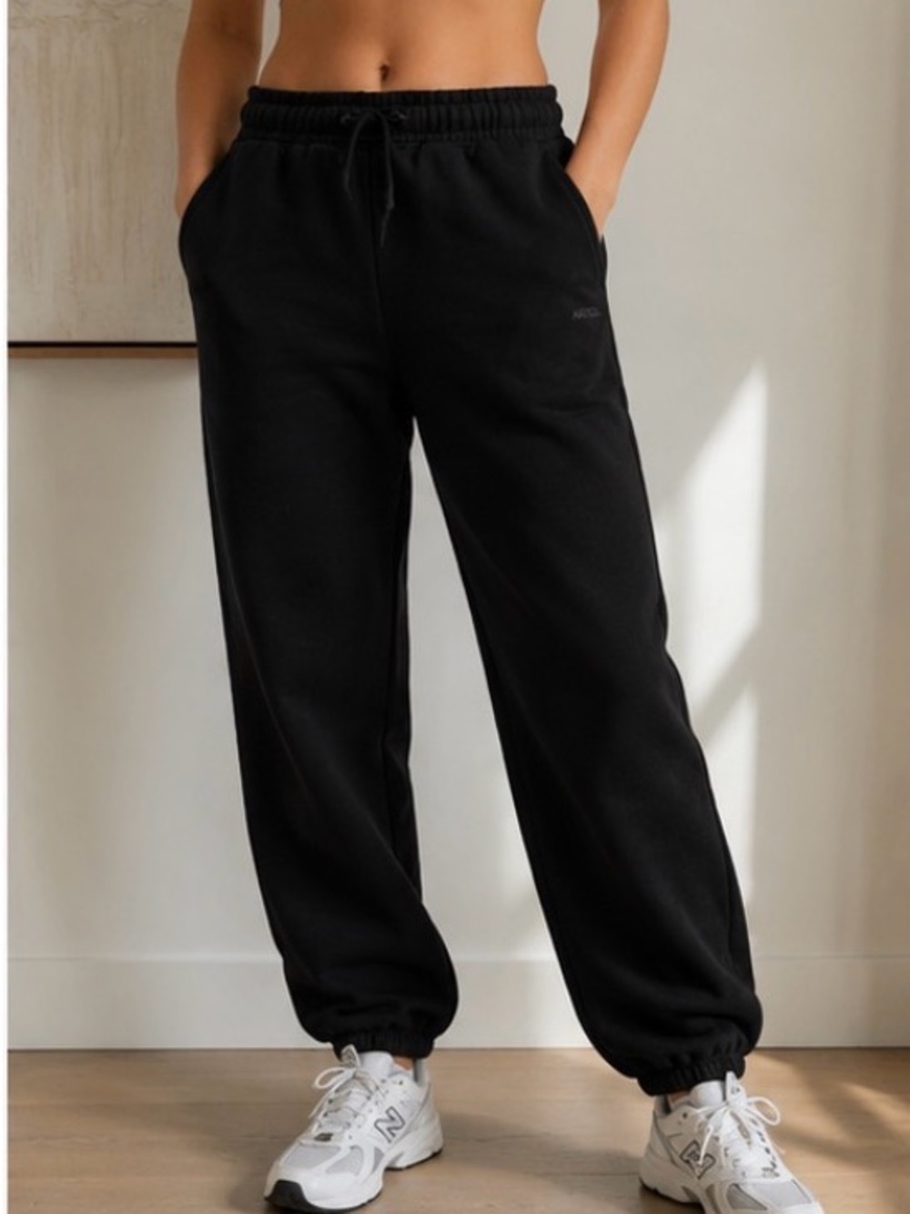 Aritzia Sweatfleece Cozy Fleece Mega Fit Jogger Sweatpants Black M